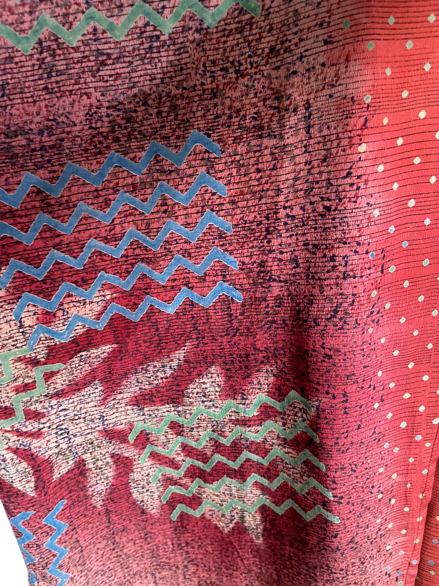 FINAL SALE PRC5744 Avatar Long Pure Silk Kimono Sleeved Duster with Belt