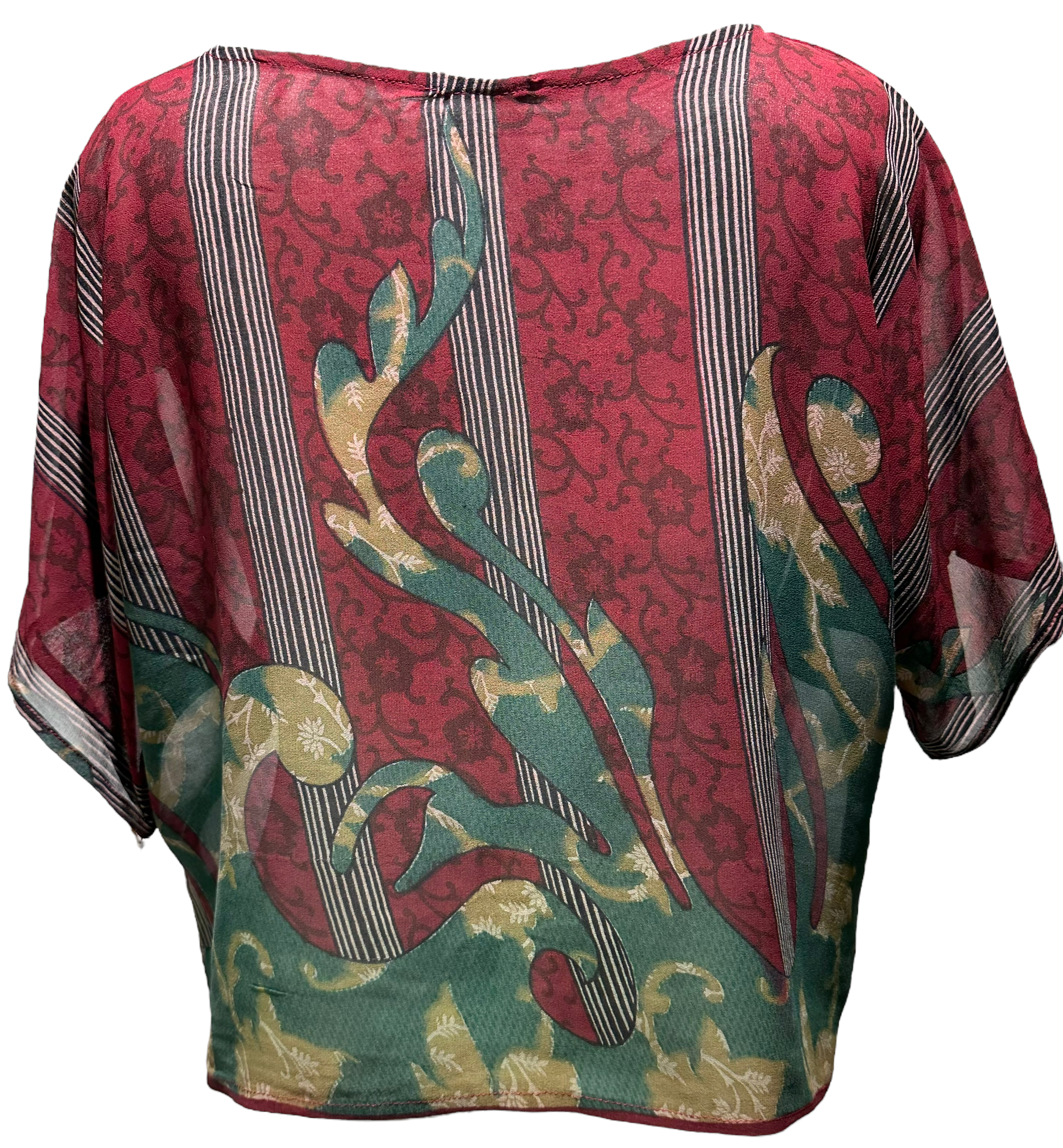 FINAL SALE Corita Kent Sheer Avatar Pure Silk Boxy Top