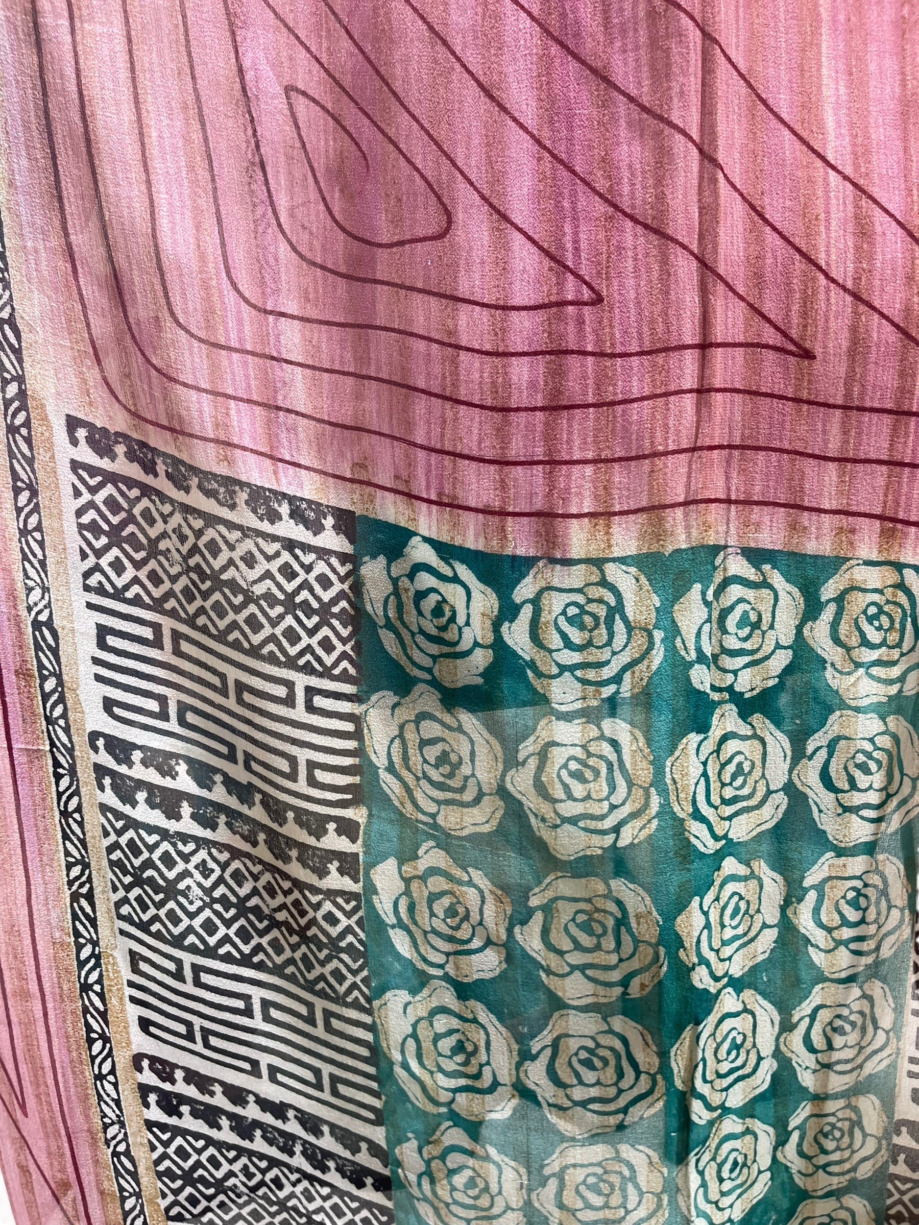 FINAL SALE PRG5980 Sheer Avatar Pure Silk Maxi Kaftan