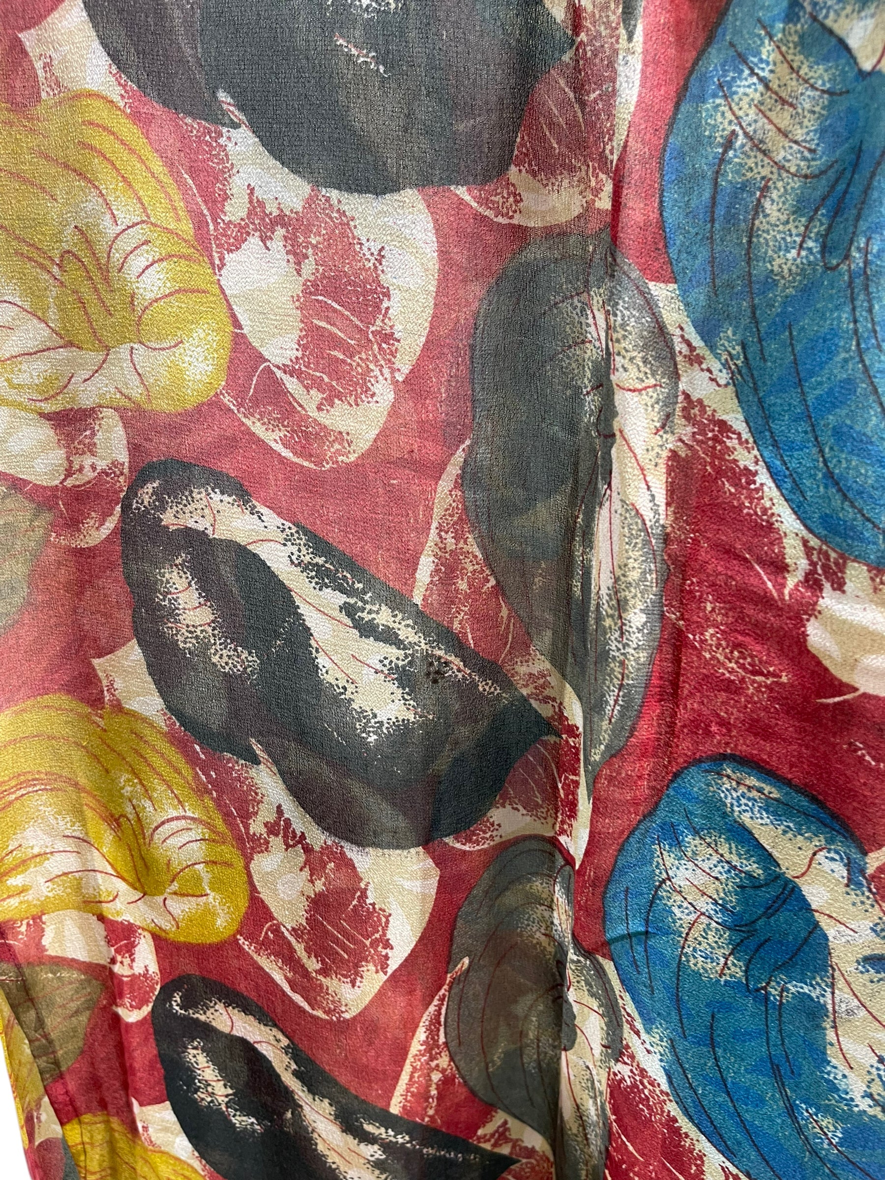 FINAL SALE PRG5844 Sheer Avatar Pure Silk Maxi Kaftan