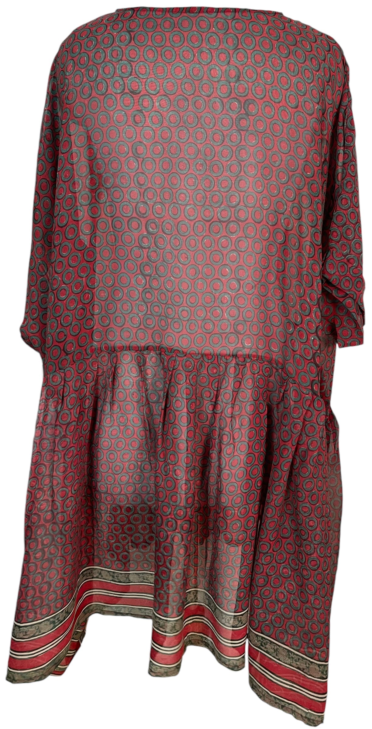 FINAL SALE PRG5903 Sheer Avatar Pure Silk Boxy Babydoll Dress