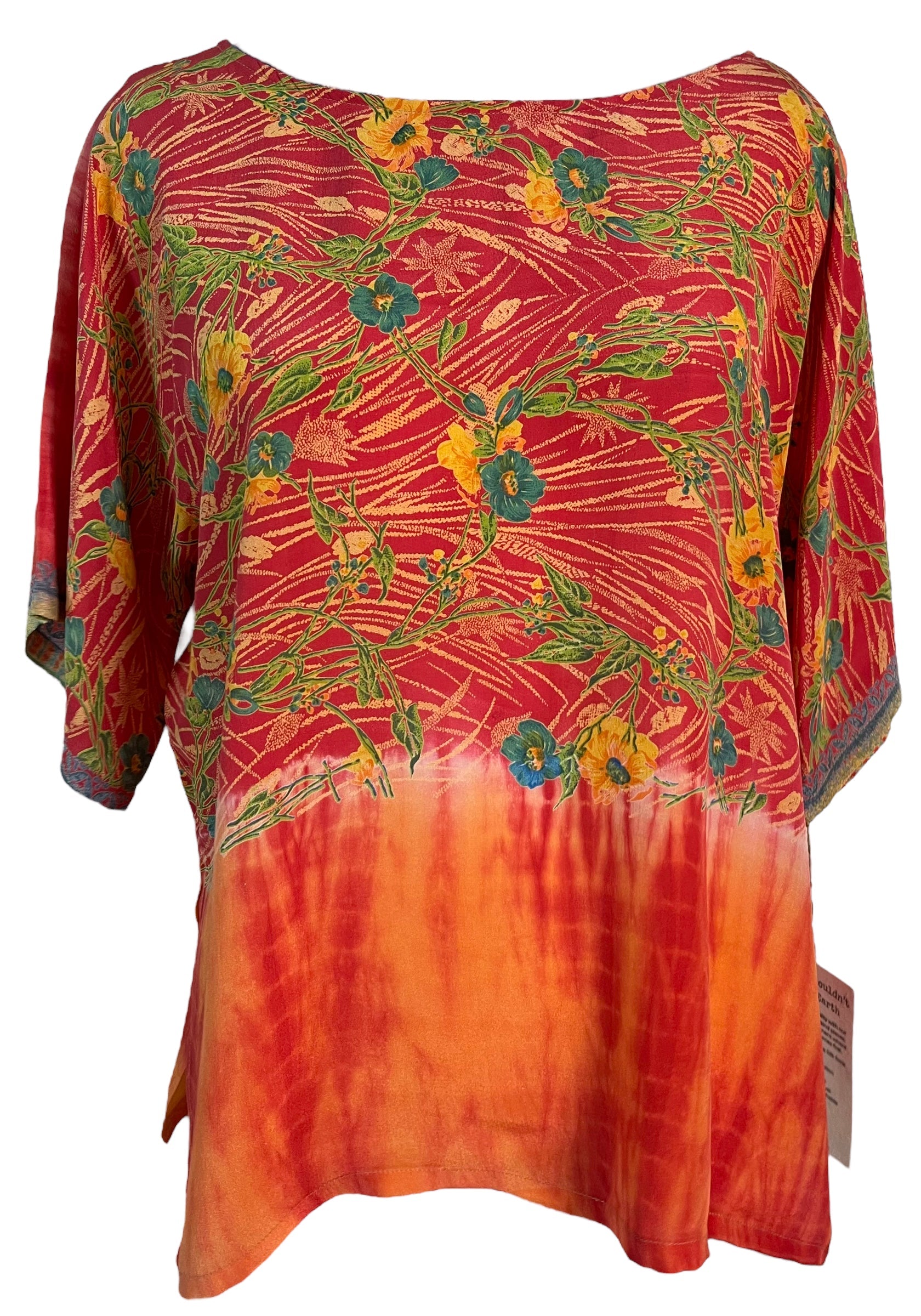 FINAL SALE PRC6235 Avatar Pure Silk Side Slit Top