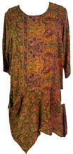 Load image into Gallery viewer, PRC6529 Avatar Pure Silk Self Pocket Tunic Dress
