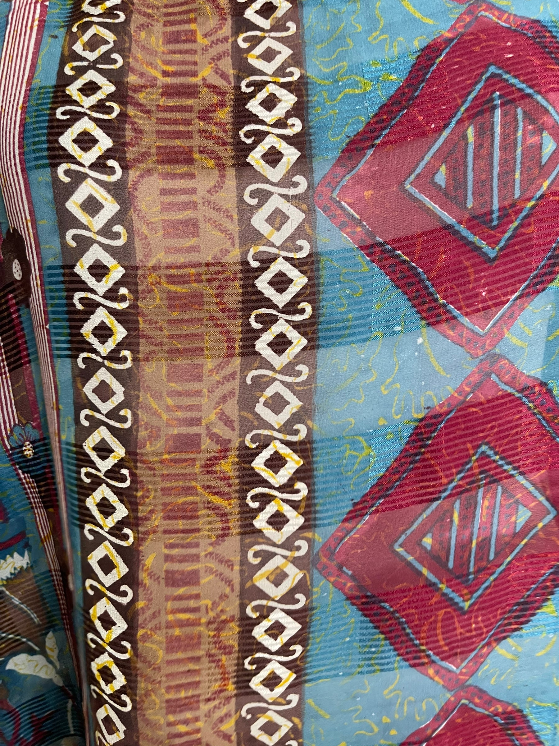 PRG6038 Sheer Avatar Pure Silk Self Pocket Tunic Dress