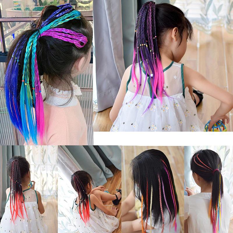 Kids' Colorful Hair Bands Assorted Fiber Nylon Rubber 44cm