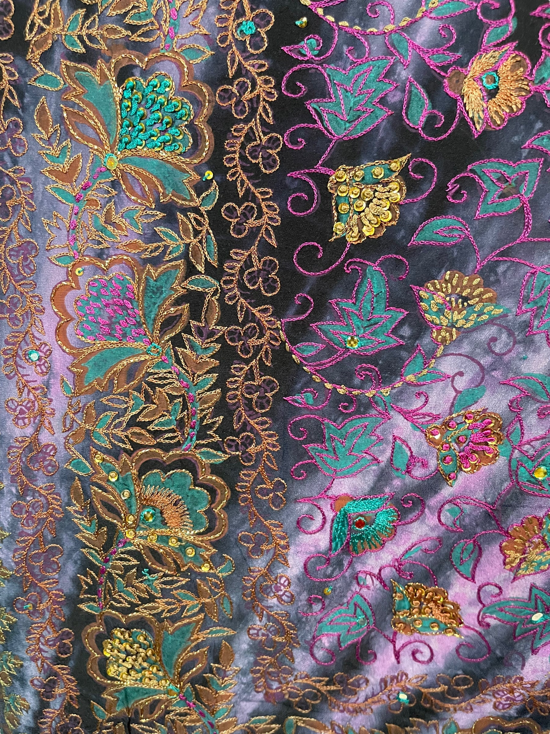 SOLD  PRC6402 Avatar Pure Silk Maxi Kaftan