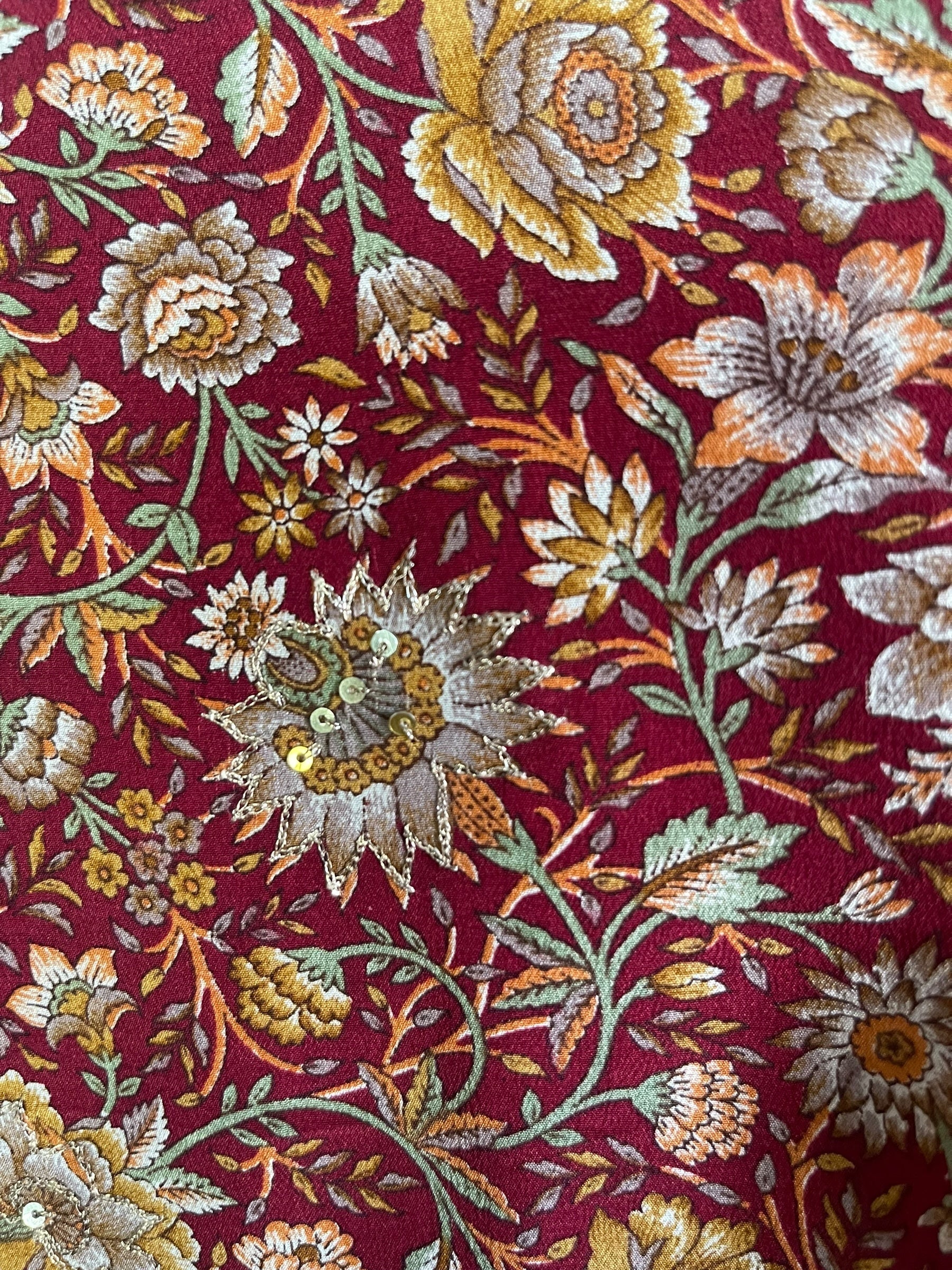 PRC6765 Avatar Pure Silk Maxi Kaftan