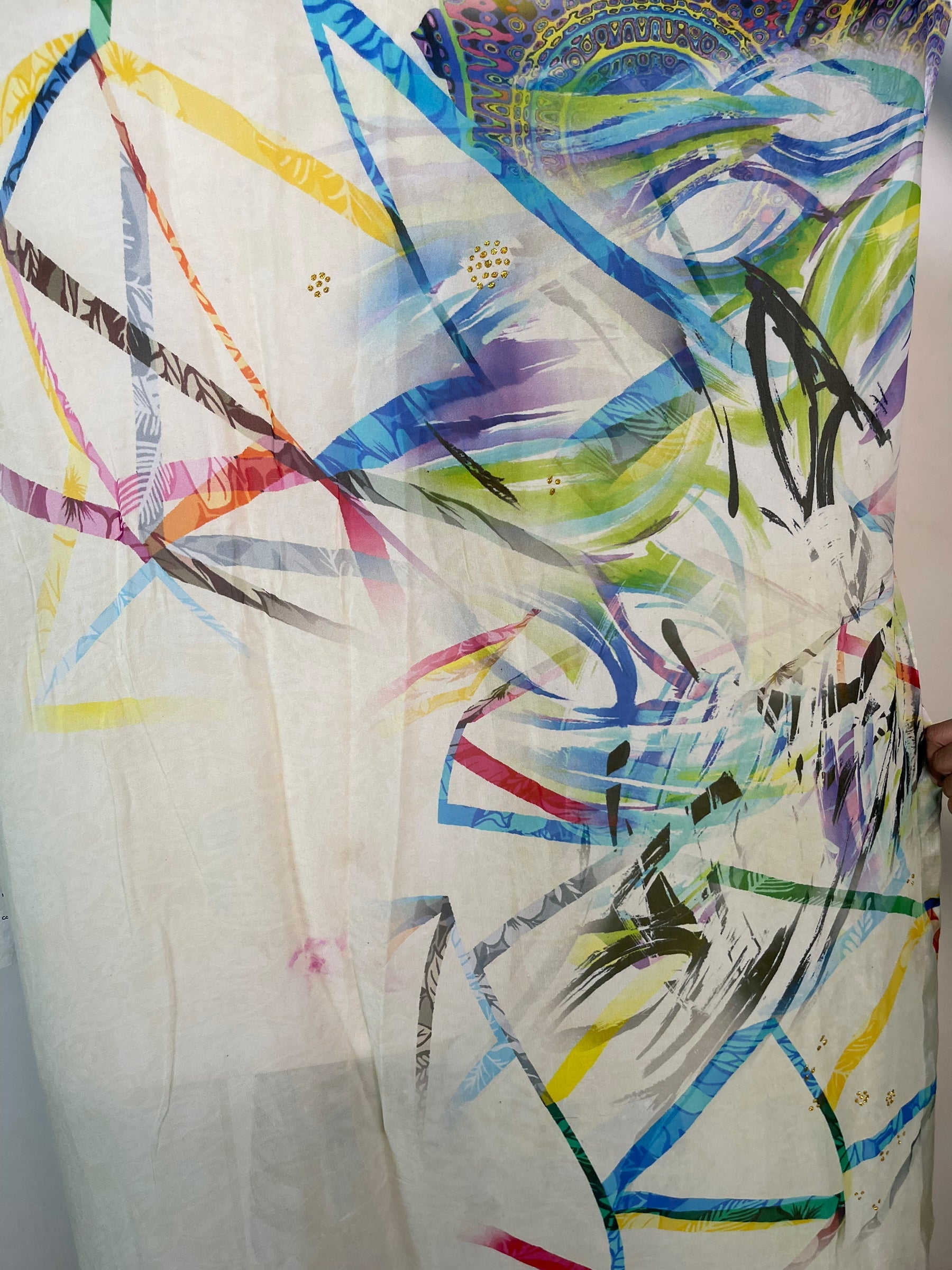 PRG6362 Sheer Avatar Pure Silk Maxi Kaftan