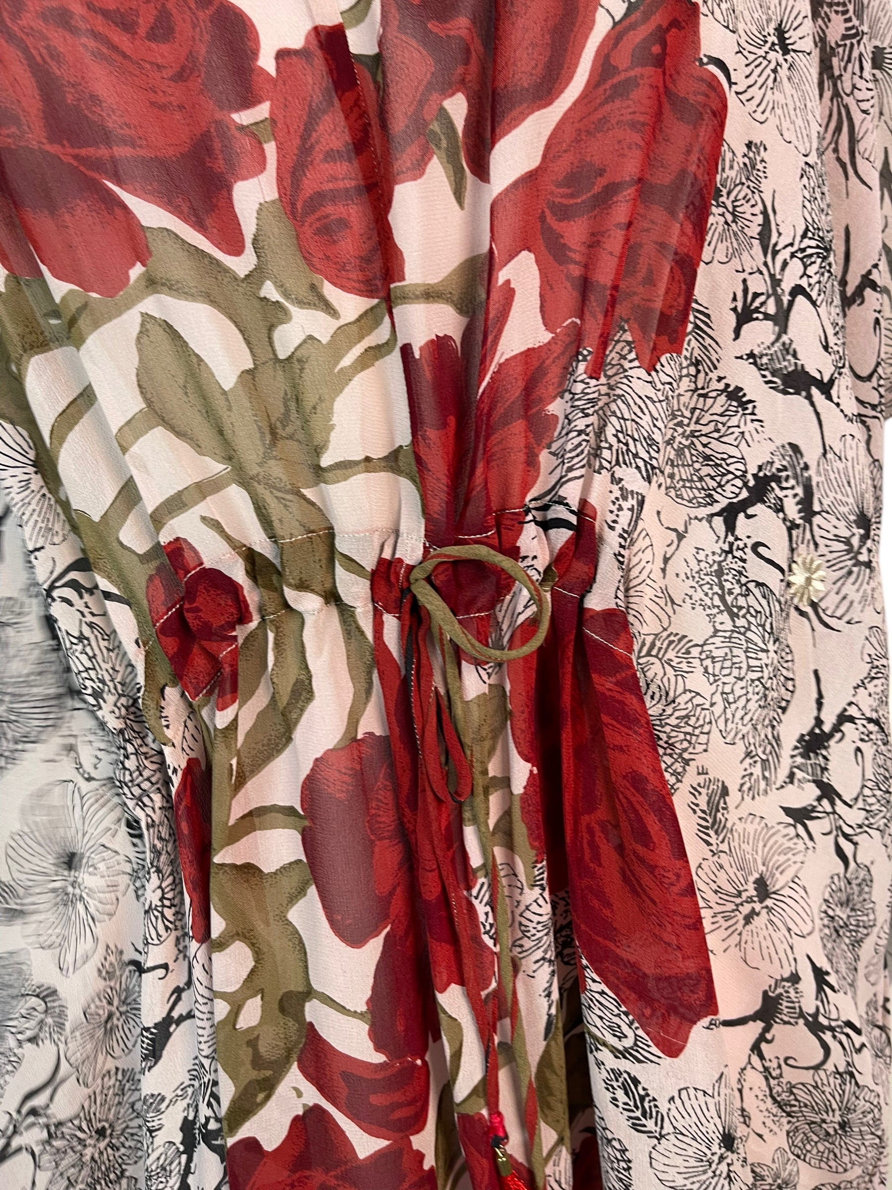 PRG6367 Sheer Avatar Pure Silk Maxi Kaftan