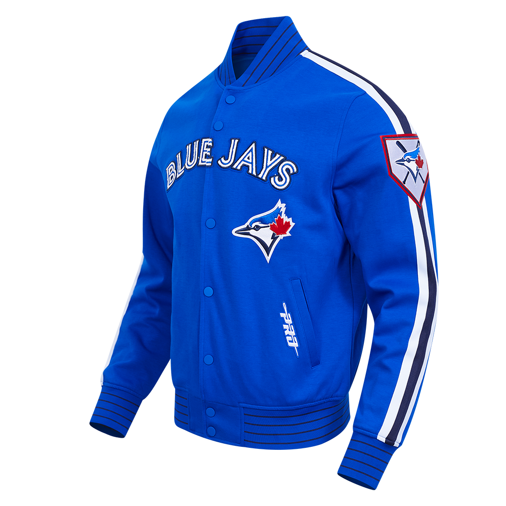 MLB TORONTO BLUE JACKETYS CURRENT LOGO PRO GAME DAY MEN'S DOUBLE KNIT JACKET LTJ6314808-RWN