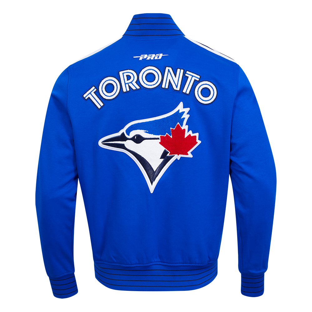 MLB TORONTO BLUE JACKETYS CURRENT LOGO PRO GAME DAY MEN'S DOUBLE KNIT JACKET LTJ6314808-RWN