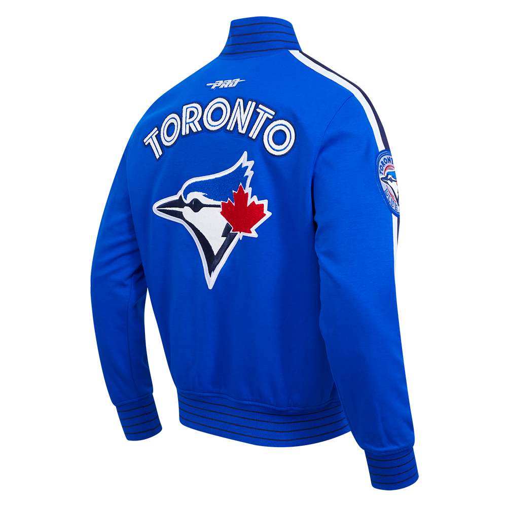 MLB TORONTO BLUE JACKETYS CURRENT LOGO PRO GAME DAY MEN'S DOUBLE KNIT JACKET LTJ6314808-RWN
