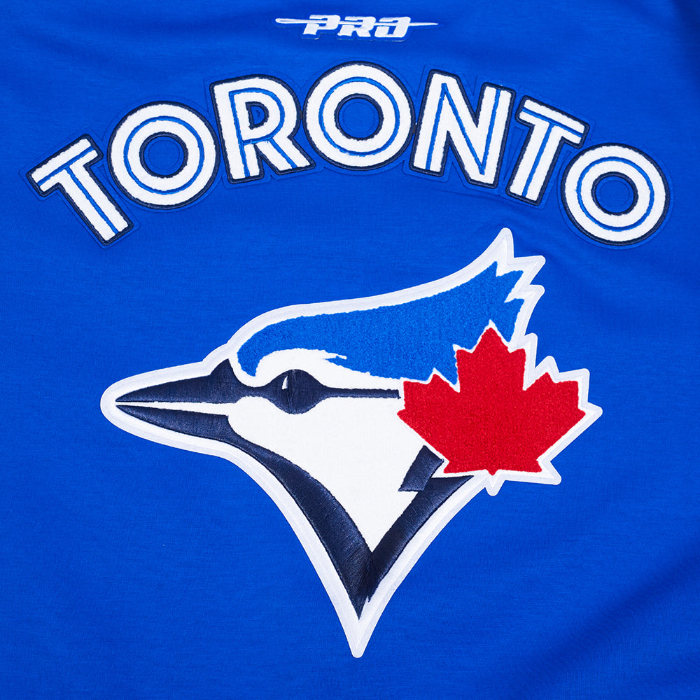 MLB TORONTO BLUE JACKETYS CURRENT LOGO PRO GAME DAY MEN'S DOUBLE KNIT JACKET LTJ6314808-RWN