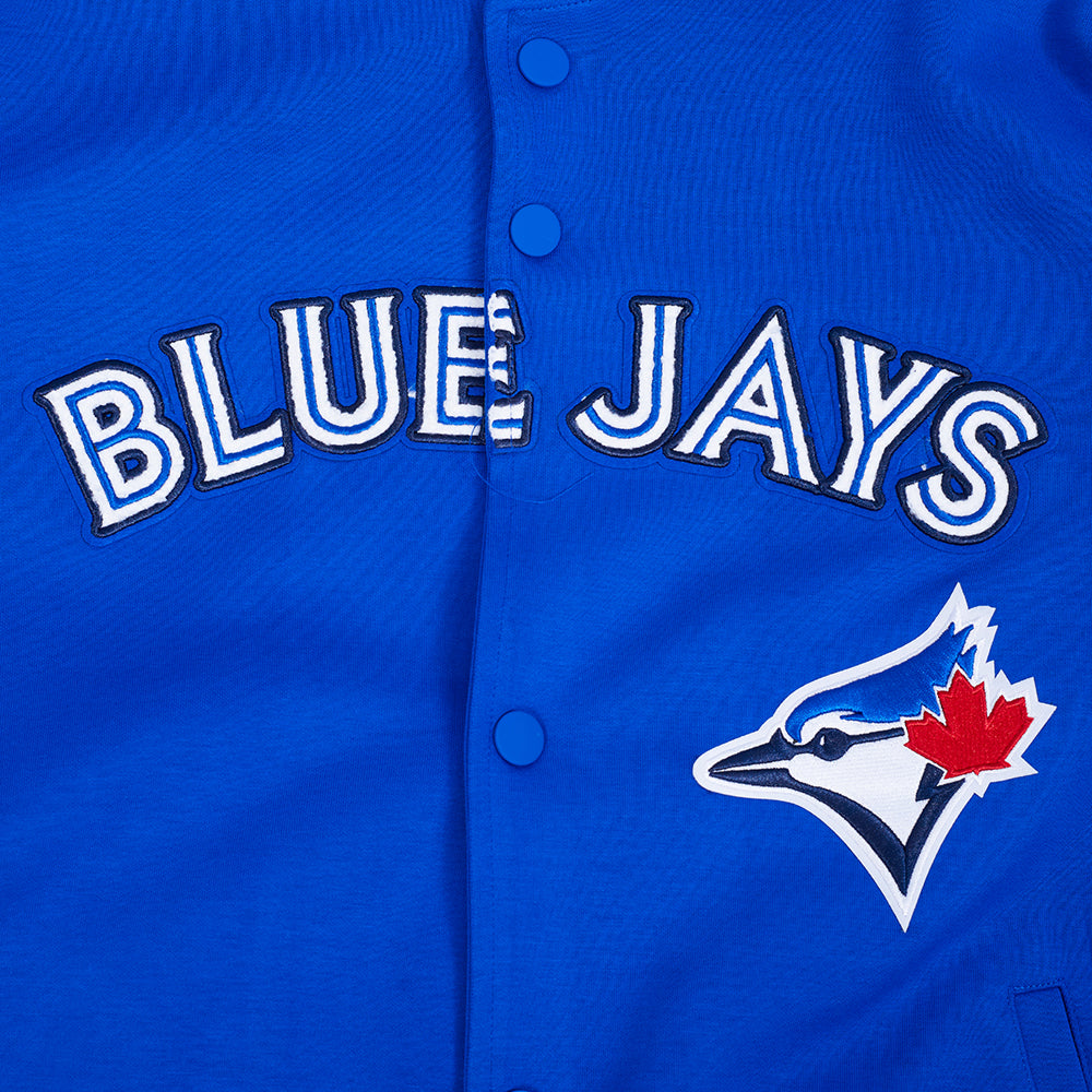 MLB TORONTO BLUE JACKETYS CURRENT LOGO PRO GAME DAY MEN'S DOUBLE KNIT JACKET LTJ6314808-RWN
