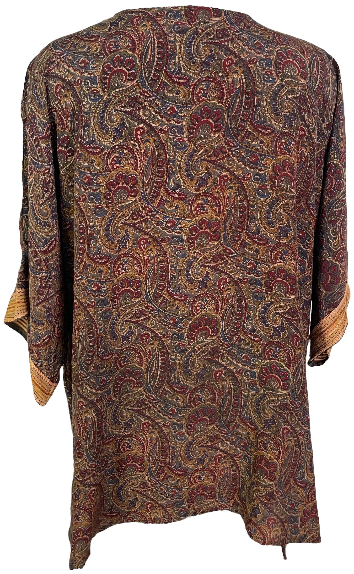 SOLD  PRC6935 Avatar Pure Silk Long Tunic with Side Ties