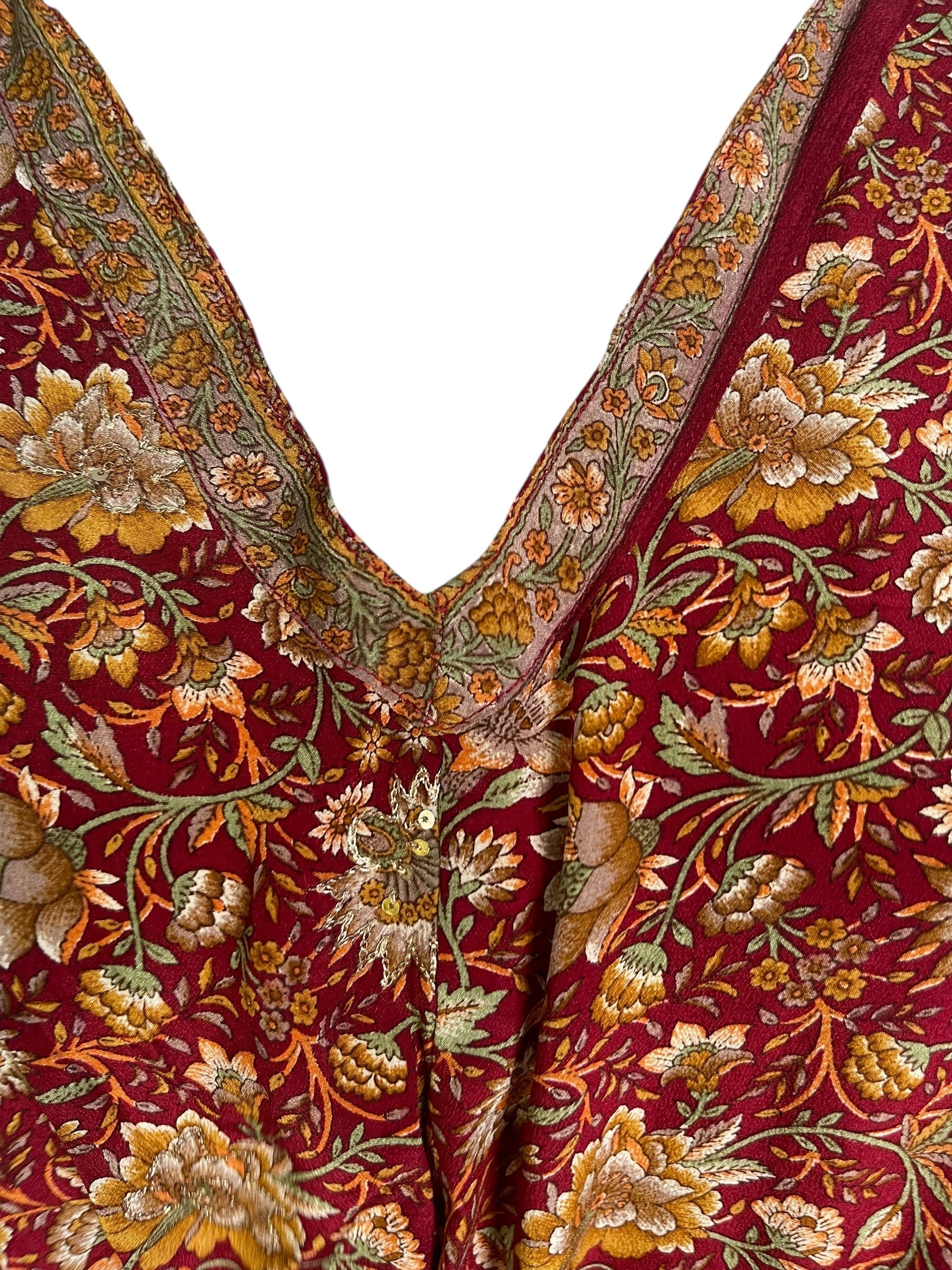 PRC6765 Avatar Pure Silk Maxi Kaftan