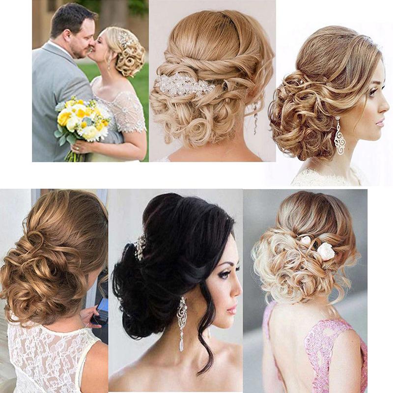 Large Clip-In Curly Hair Bun Extensions – Elegant Messy Bun for Special Occasions