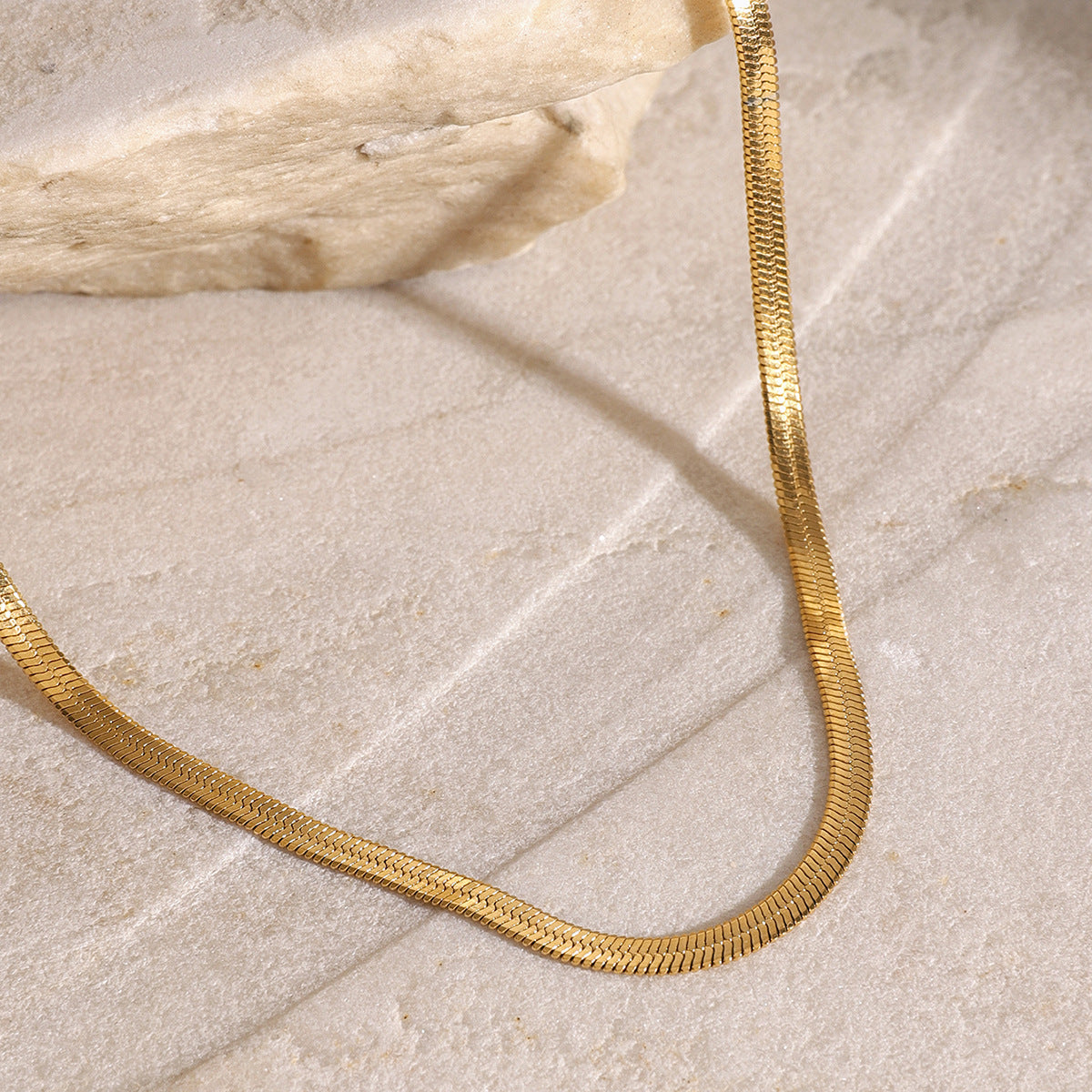 Layered Gold Necklace for Women - Triple Chain Design in Hypoallergenic Stainless Steel-Plated Jewelry