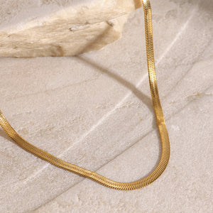 Layered Gold Necklace for Women - Triple Chain Design in Hypoallergenic Stainless Steel-Plated Jewelry