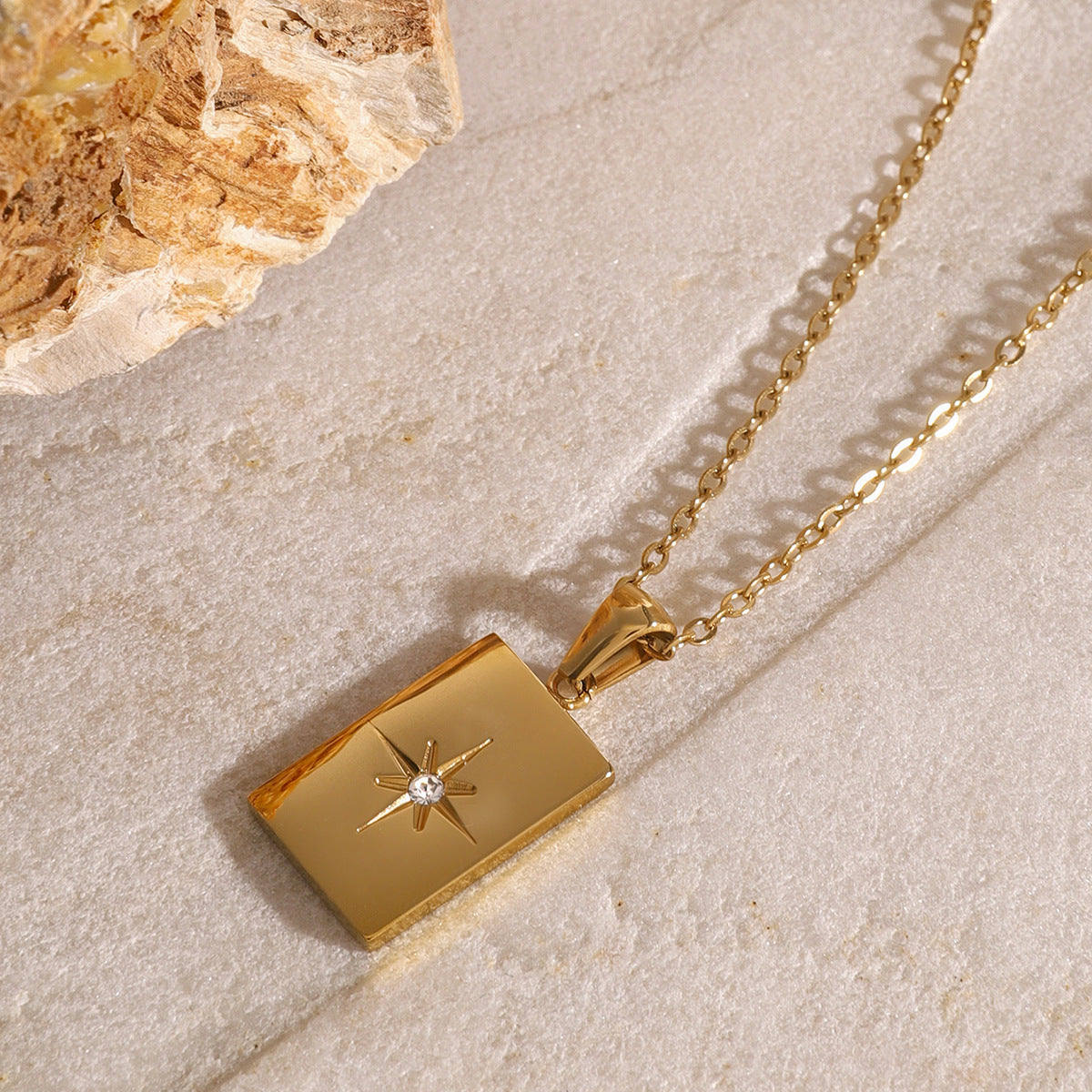 Layered Gold Necklace for Women - Triple Chain Design in Hypoallergenic Stainless Steel-Plated Jewelry