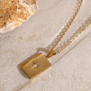 Layered Gold Necklace for Women - Triple Chain Design in Hypoallergenic Stainless Steel-Plated Jewelry