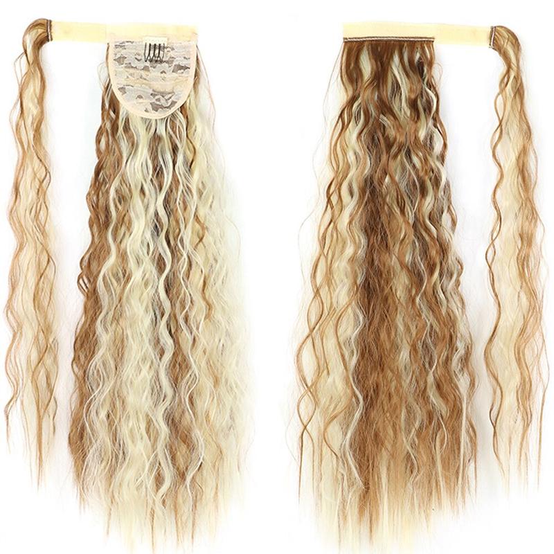 Long Straight Clip-In Ponytail Extension – 22 Inch High-Temperature Fiber for Volume and Length