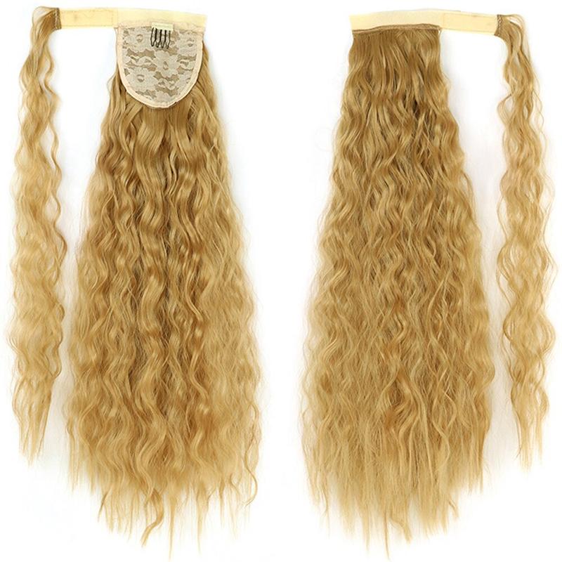 Long Straight Clip-In Ponytail Extension – 22 Inch High-Temperature Fiber for Volume and Length