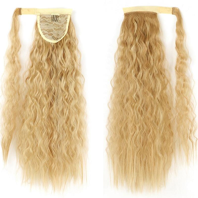 Long Straight Clip-In Ponytail Extension – 22 Inch High-Temperature Fiber for Volume and Length