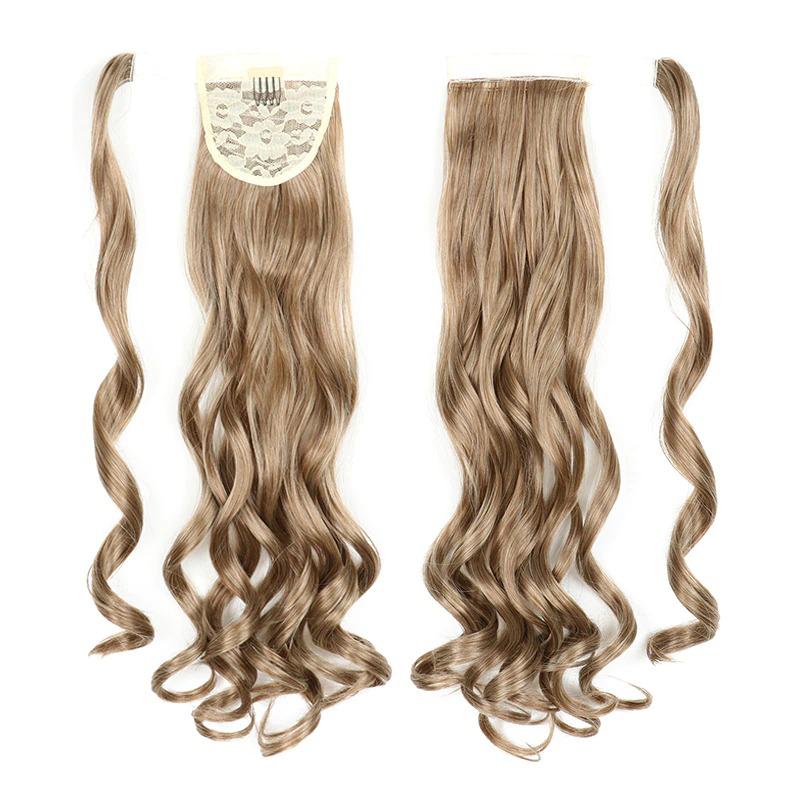 Long Straight Clip-In Ponytail Extension – 22 Inch High-Temperature Fiber for Volume and Length