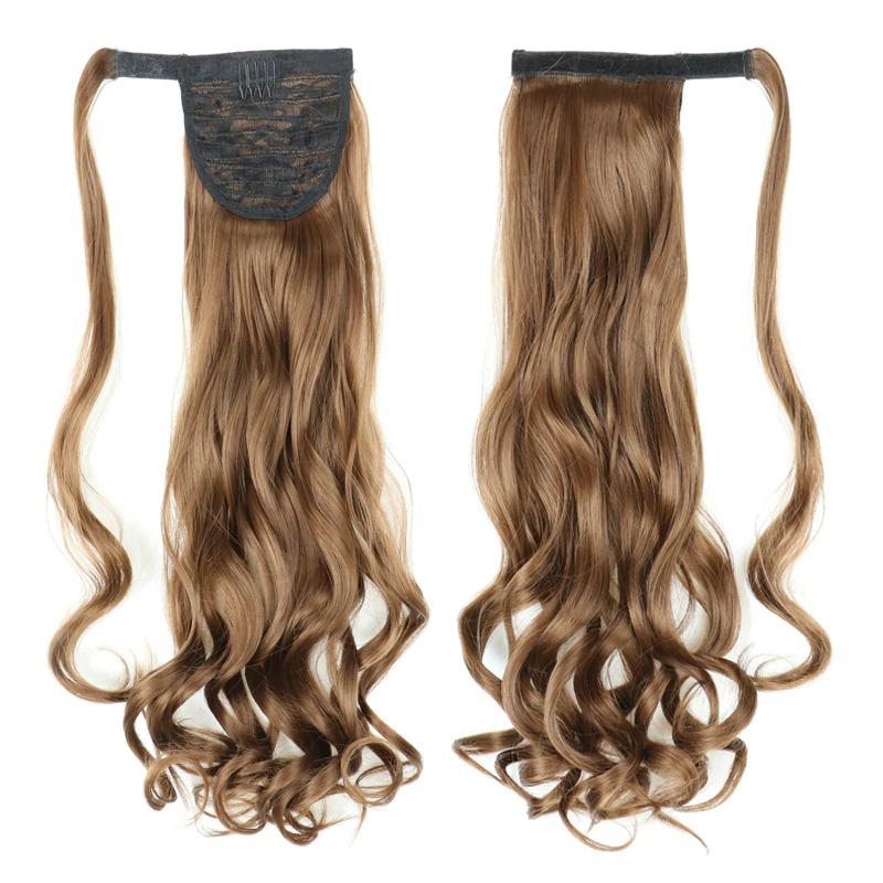 Long Straight Clip-In Ponytail Extension – 22 Inch High-Temperature Fiber for Volume and Length