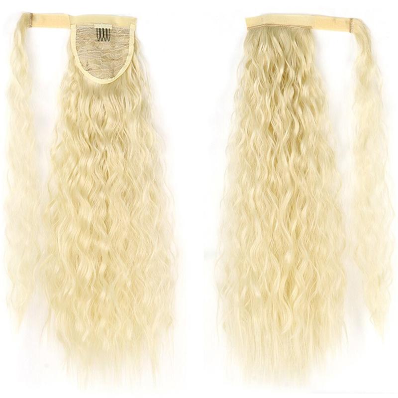 Long Straight Clip-In Ponytail Extension – 22 Inch High-Temperature Fiber for Volume and Length