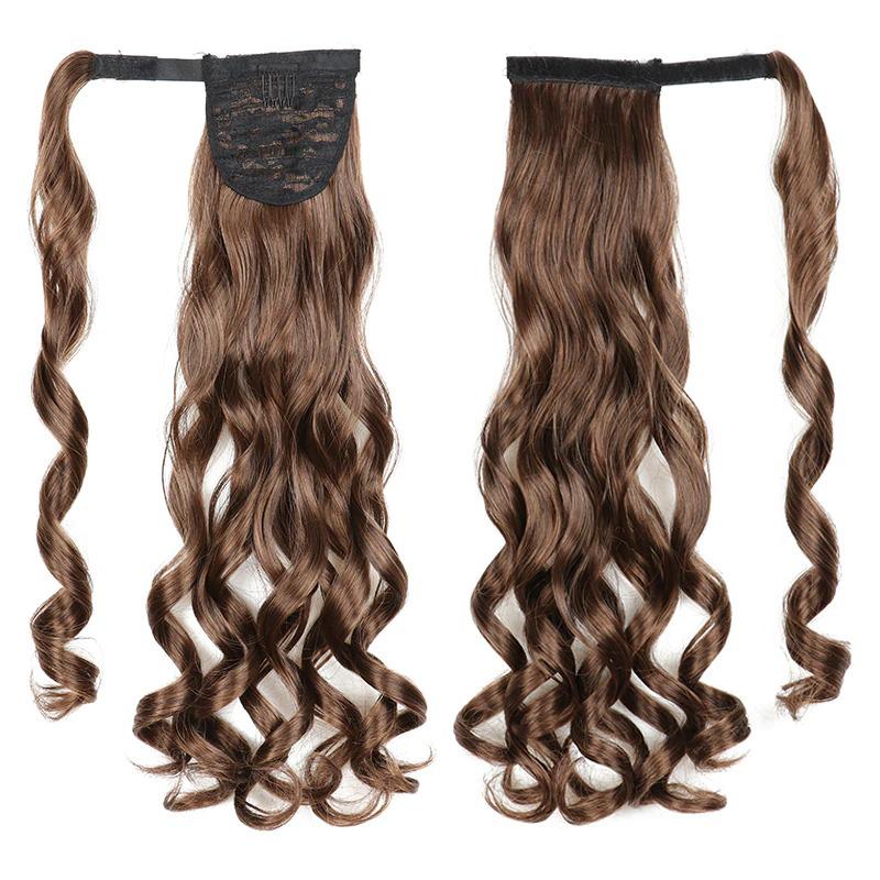 Long Straight Clip-In Ponytail Extension – 22 Inch High-Temperature Fiber for Volume and Length