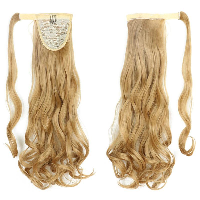 Long Straight Clip-In Ponytail Extension – 22 Inch High-Temperature Fiber for Volume and Length