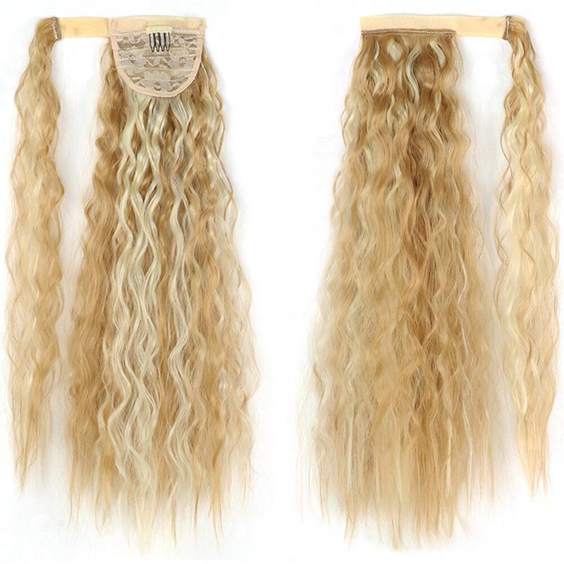 Long Straight Clip-In Ponytail Extension – 22 Inch High-Temperature Fiber for Volume and Length