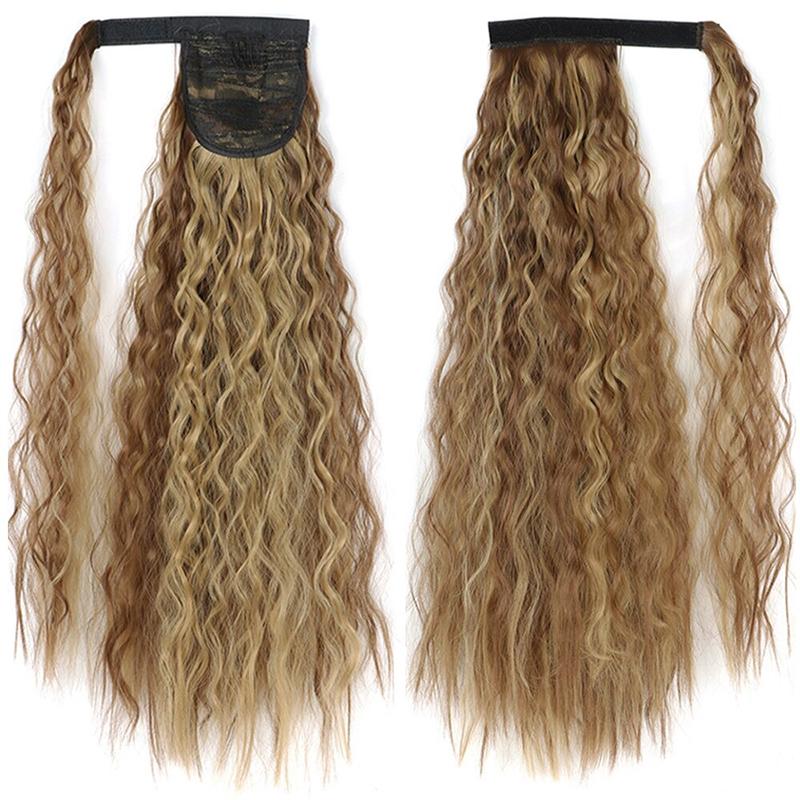 Long Straight Clip-In Ponytail Extension – 22 Inch High-Temperature Fiber for Volume and Length