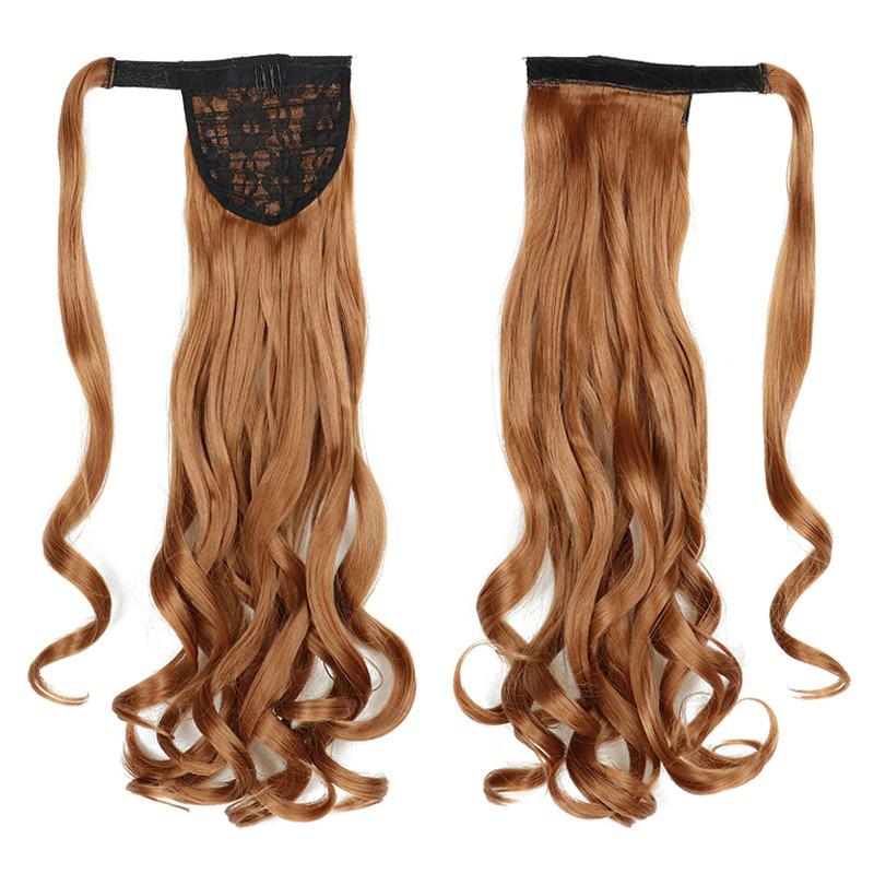 Long Straight Clip-In Ponytail Extension – 22 Inch High-Temperature Fiber for Volume and Length