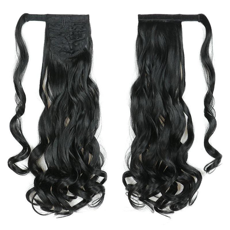 Long Straight Clip-In Ponytail Extension – 22 Inch High-Temperature Fiber for Volume and Length