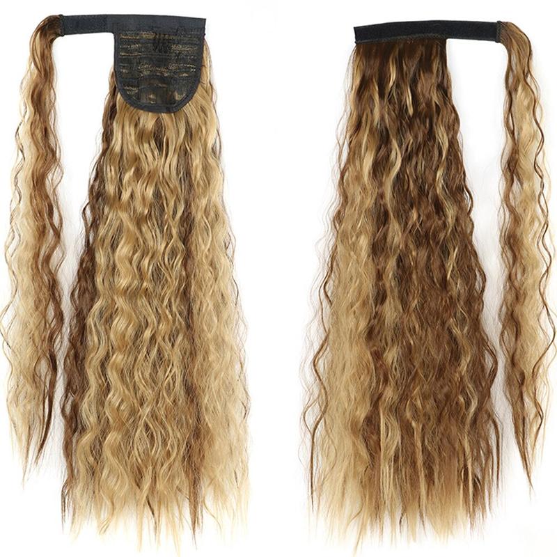 Long Straight Clip-In Ponytail Extension – 22 Inch High-Temperature Fiber for Volume and Length