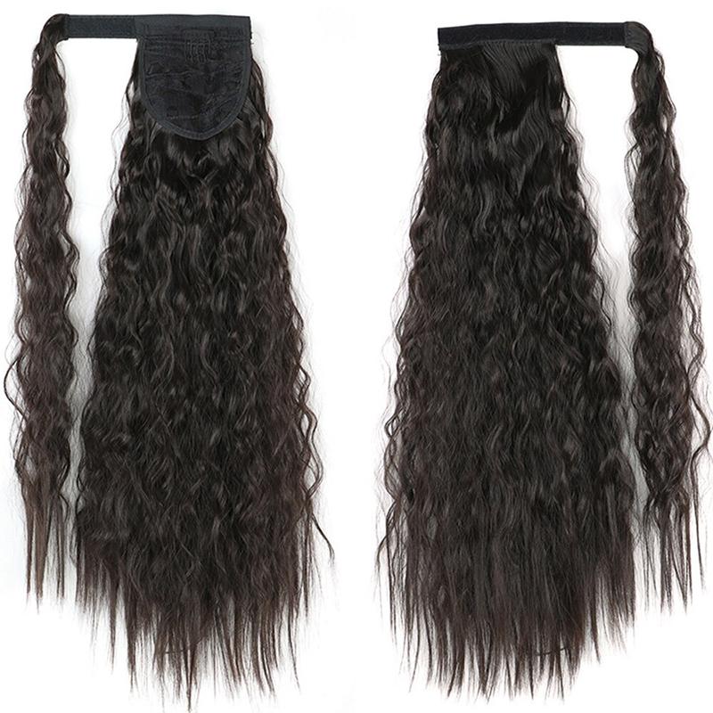 Long Straight Clip-In Ponytail Extension – 22 Inch High-Temperature Fiber for Volume and Length