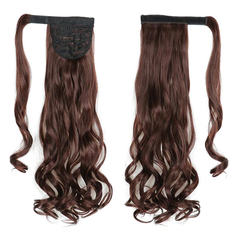 Long Straight Clip-In Ponytail Extension – 22 Inch High-Temperature Fiber for Volume and Length