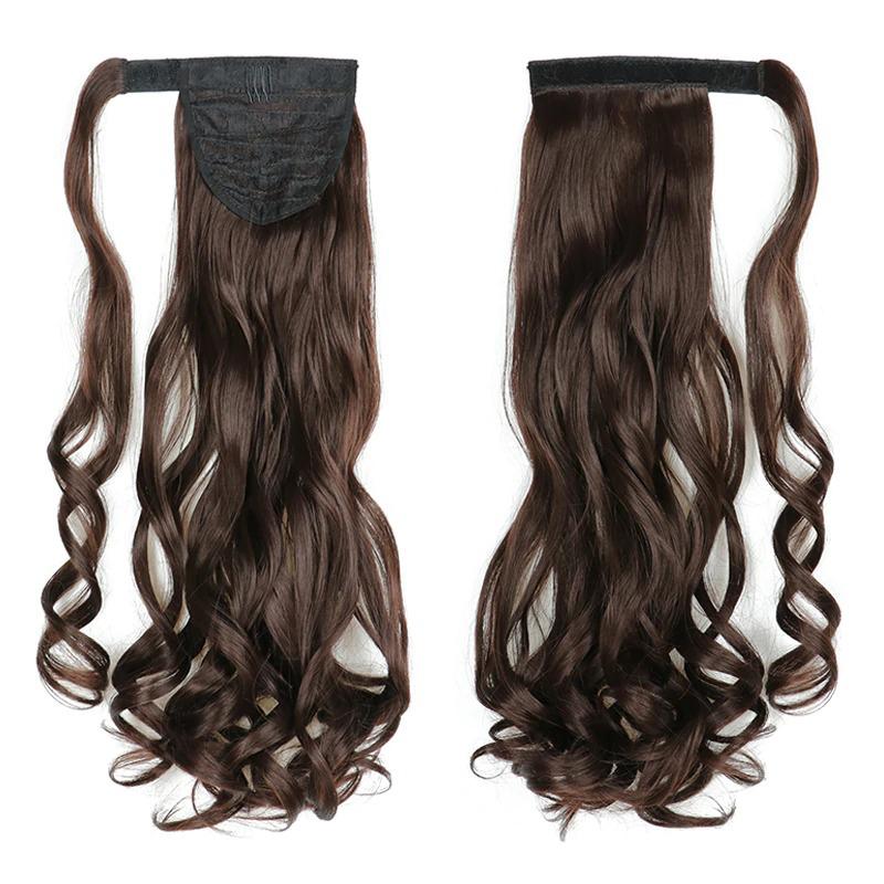 Long Straight Clip-In Ponytail Extension – 22 Inch High-Temperature Fiber for Volume and Length