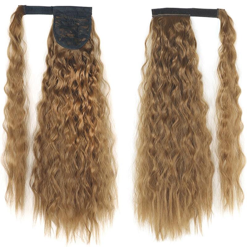 Long Straight Clip-In Ponytail Extension – 22 Inch High-Temperature Fiber for Volume and Length