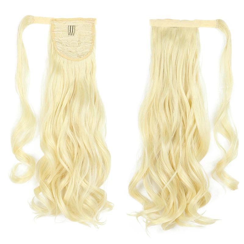 Long Straight Clip-In Ponytail Extension – 22 Inch High-Temperature Fiber for Volume and Length