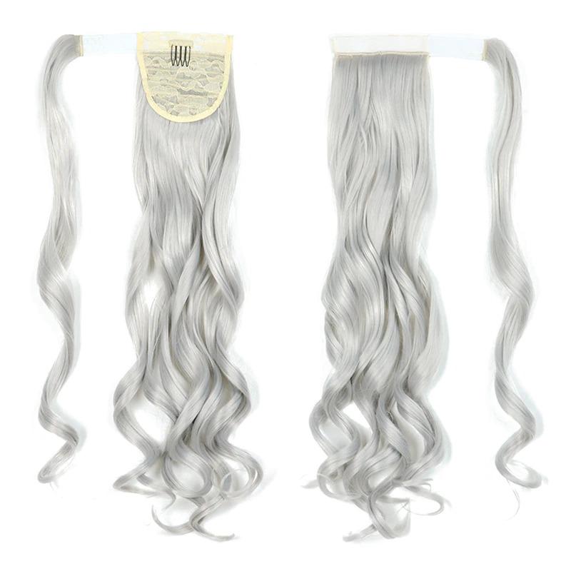 Long Straight Clip-In Ponytail Extension – 22 Inch High-Temperature Fiber for Volume and Length