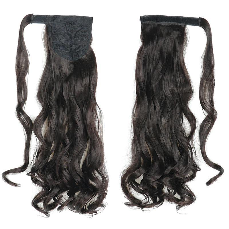 Long Straight Clip-In Ponytail Extension – 22 Inch High-Temperature Fiber for Volume and Length