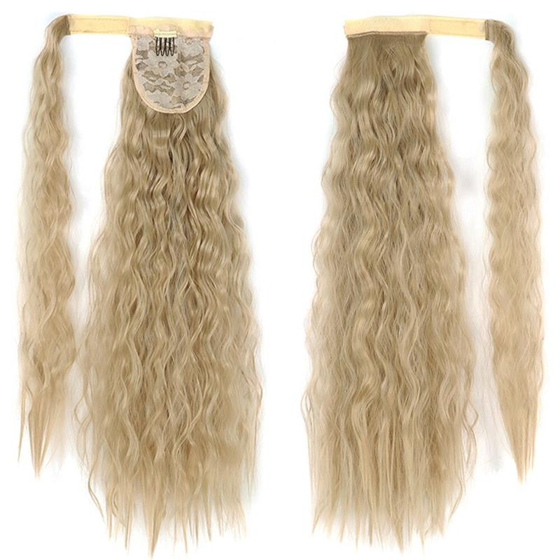 Long Straight Clip-In Ponytail Extension – 22 Inch High-Temperature Fiber for Volume and Length