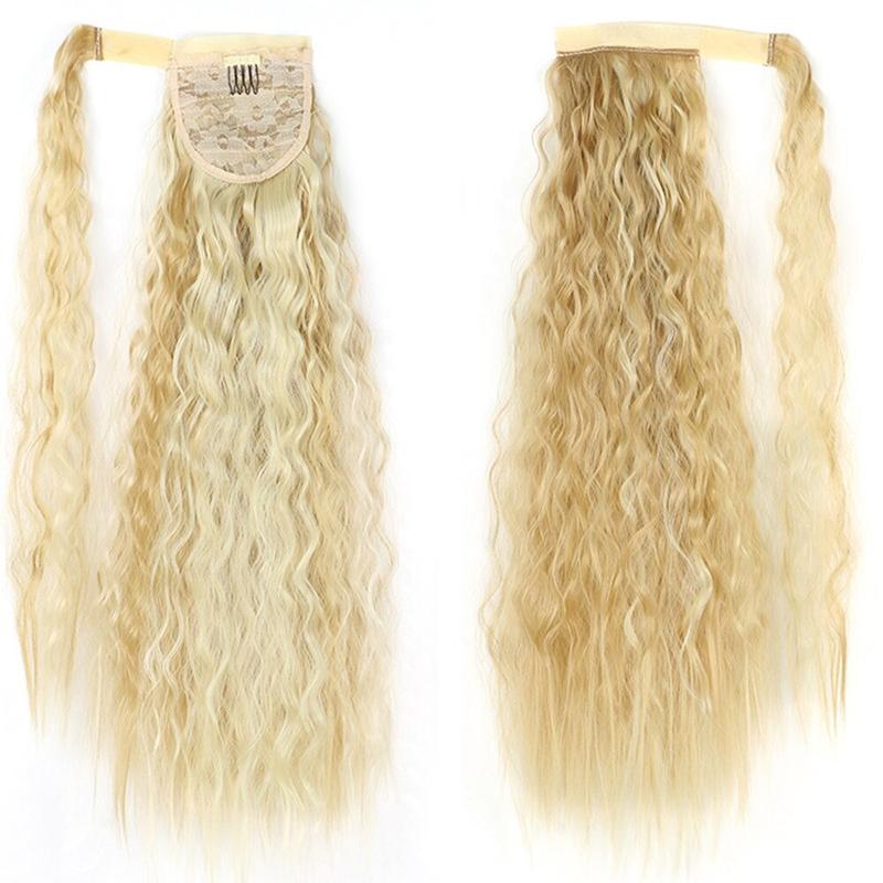 Long Straight Clip-In Ponytail Extension – 22 Inch High-Temperature Fiber for Volume and Length