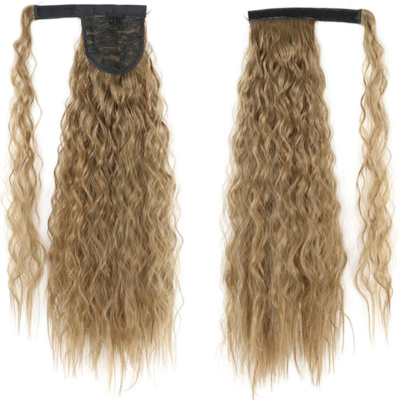 Long Straight Clip-In Ponytail Extension – 22 Inch High-Temperature Fiber for Volume and Length