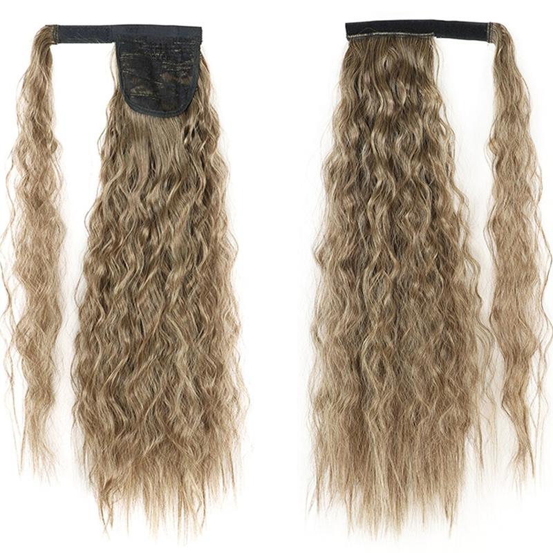 Long Straight Clip-In Ponytail Extension – 22 Inch High-Temperature Fiber for Volume and Length