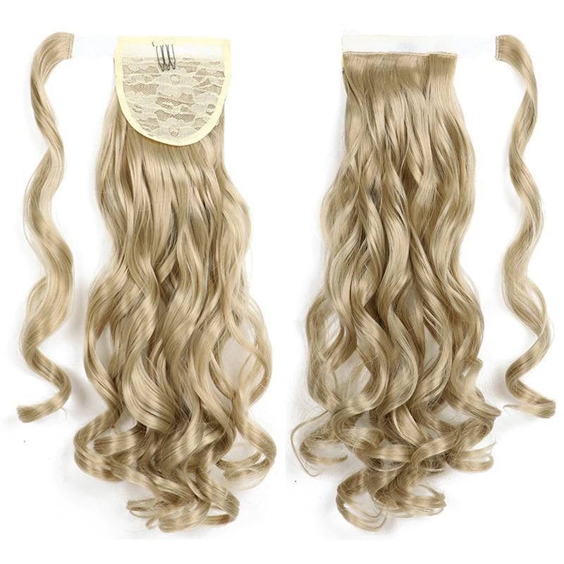 Long Straight Clip-In Ponytail Extension – 22 Inch High-Temperature Fiber for Volume and Length